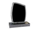 Rustic Pitched Black Granite Memorial 