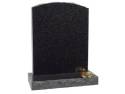 Rustic Pitched Black Granite Memorial 
